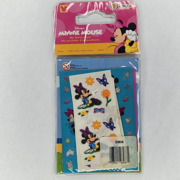 Brand-New Old Stock Vintage Disney Minnie Mouse Sticker Album & Stickers y2k - Picture 2 of 4